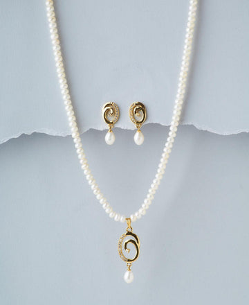 Elegant Pearl Necklace Set - Chandrani Pearls