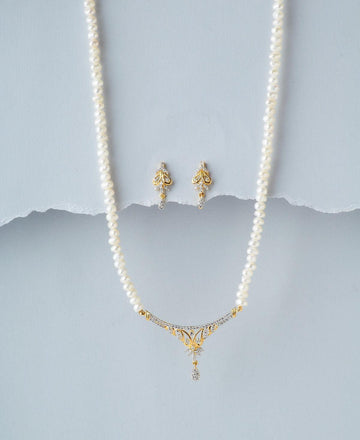 Elegant Pearl Necklace Set - Chandrani Pearls