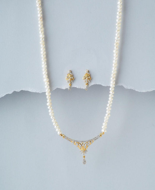 Elegant Pearl Necklace Set - Chandrani Pearls