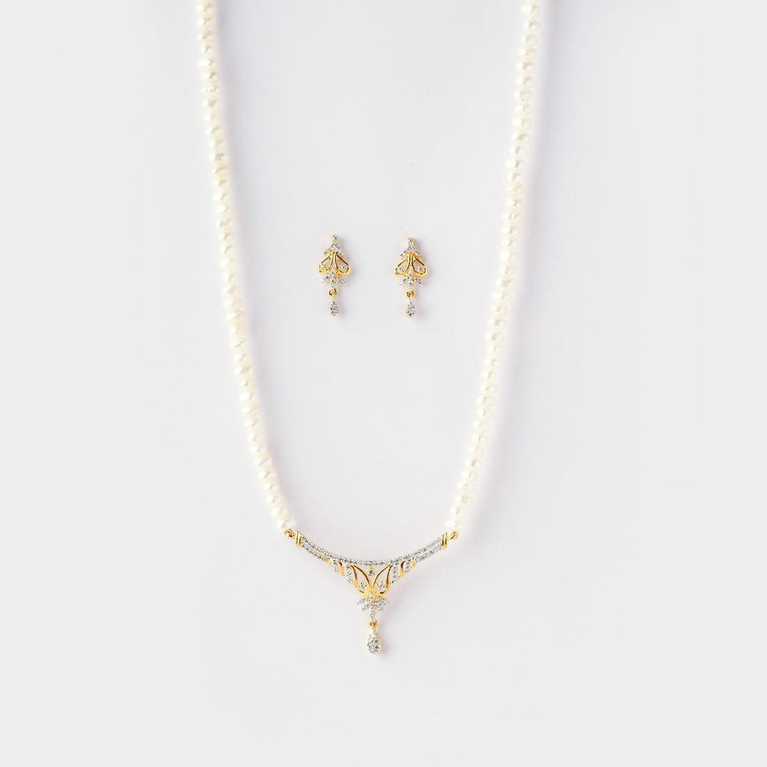 Elegant Pearl Necklace Set - Chandrani Pearls