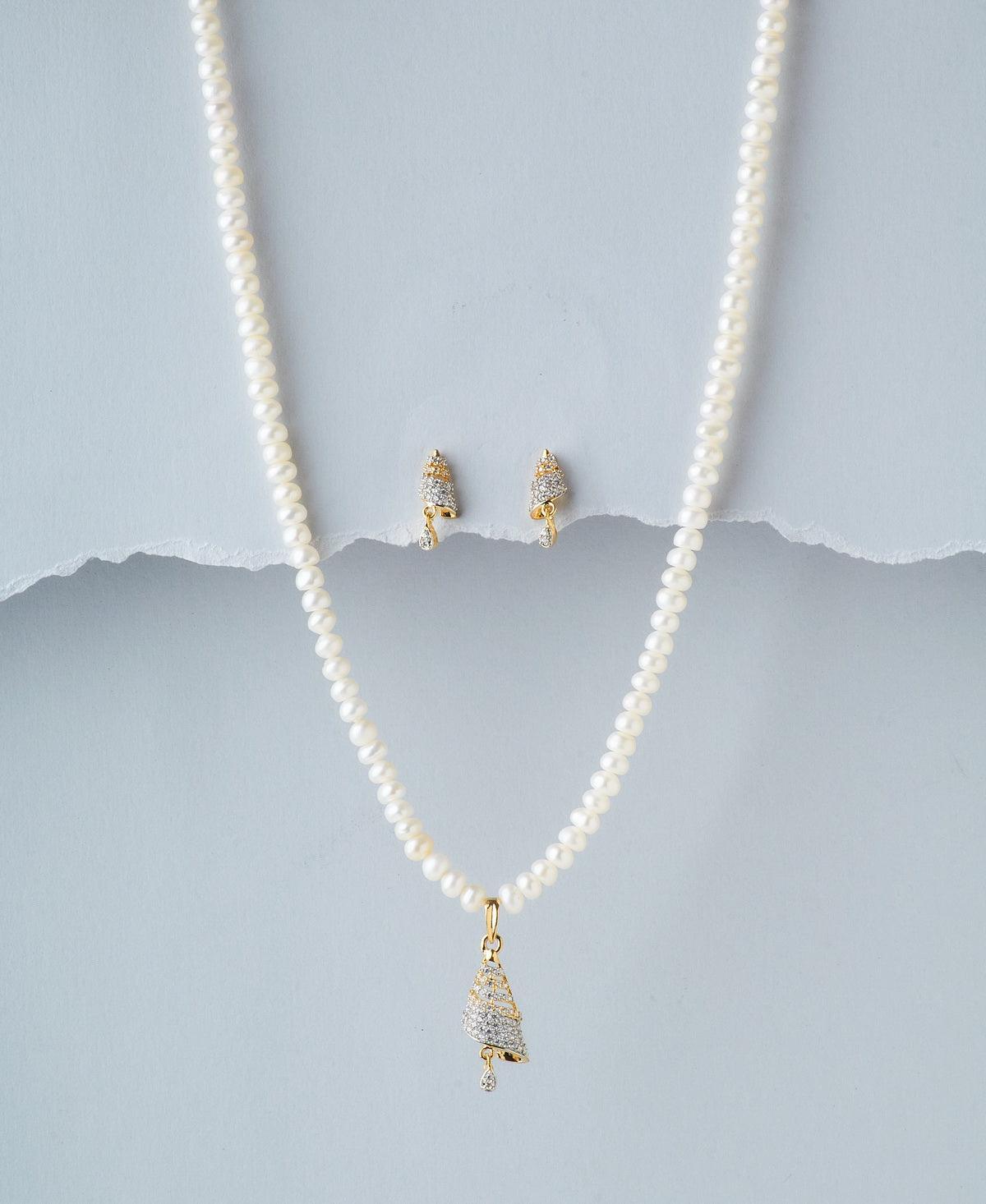 Elegant Pearl Necklace Set - Chandrani Pearls