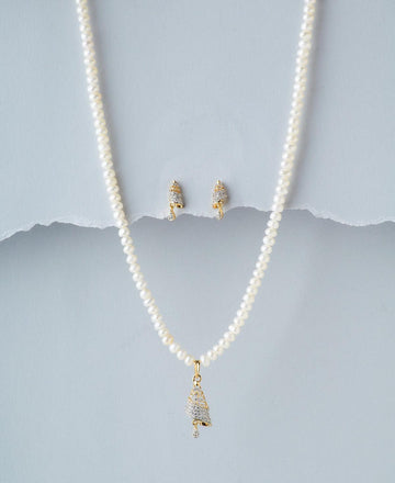 Elegant Pearl Necklace Set - Chandrani Pearls