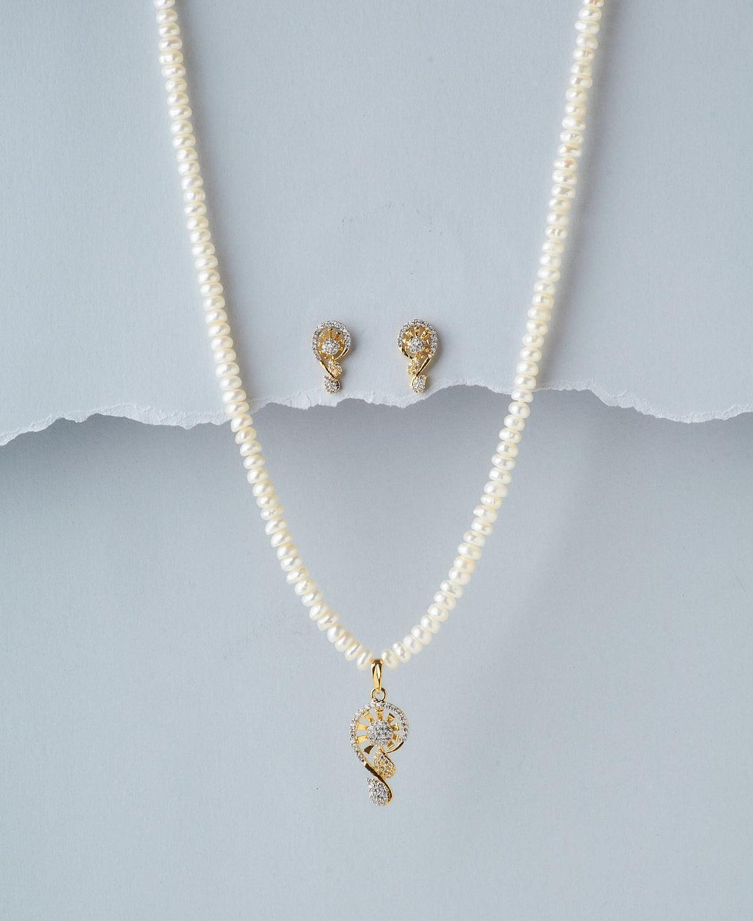 Elegant Pearl Necklace Set - Chandrani Pearls