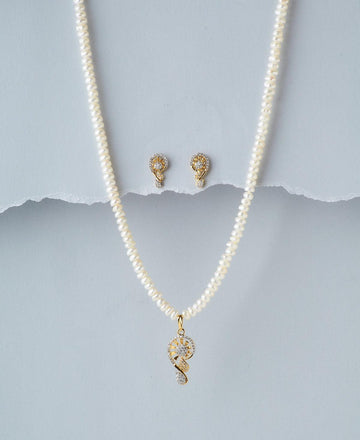 Elegant Pearl Necklace Set - Chandrani Pearls