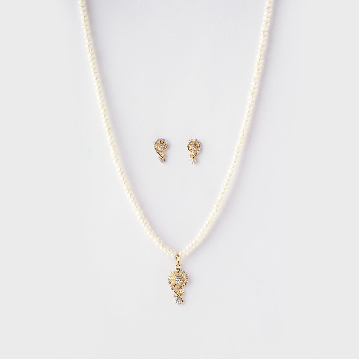 Elegant Pearl Necklace Set - Chandrani Pearls