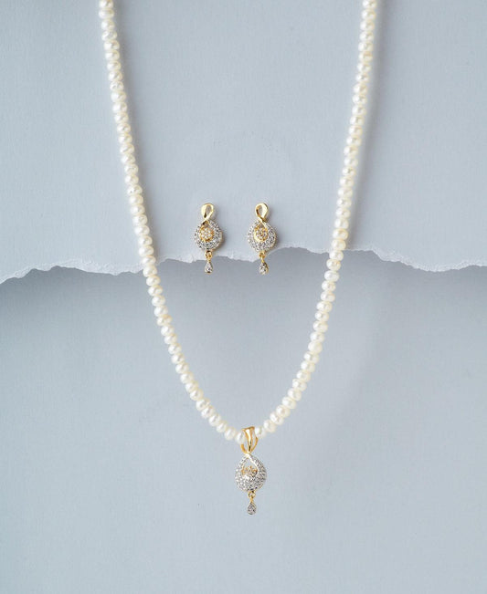 Elegant Pearl Necklace Set - Chandrani Pearls