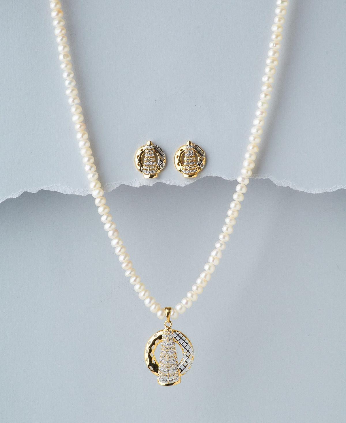 Elegant Pearl Necklace Set - Chandrani Pearls