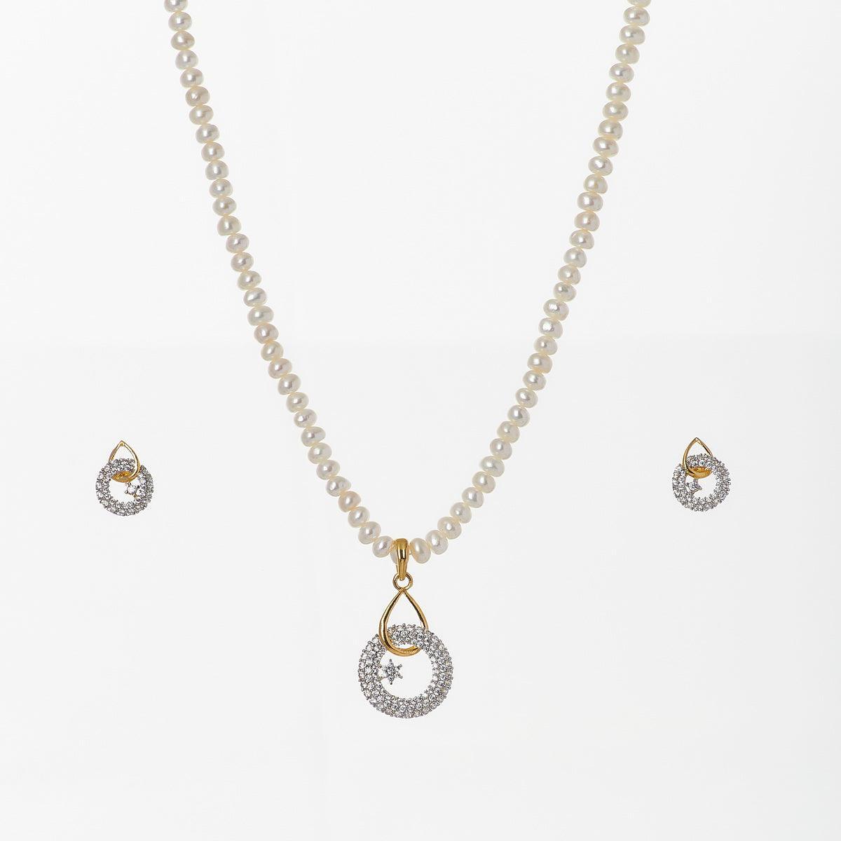 Elegant Pearl Necklace Set - Chandrani Pearls