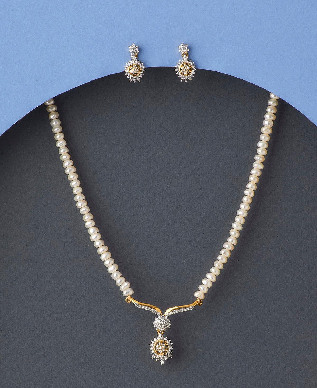 Elegant Pearl Necklace Set - Chandrani Pearls