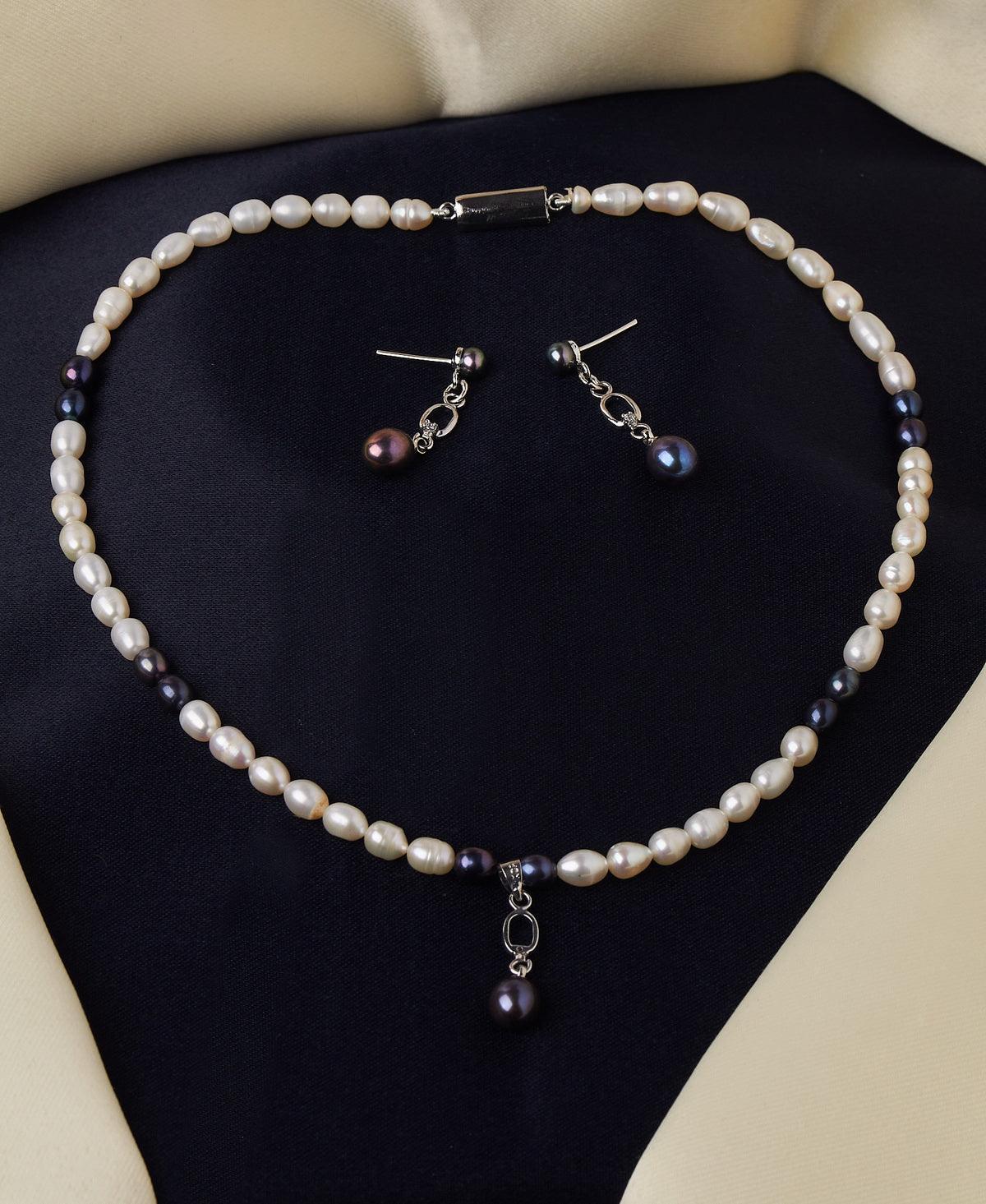 Elegant Pearl Necklace Set - Chandrani Pearls