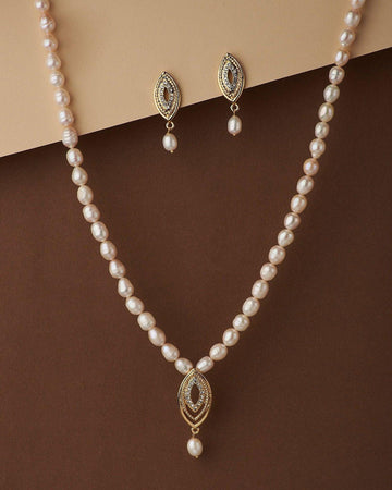 Elegant Pearl Necklace Set - Chandrani Pearls