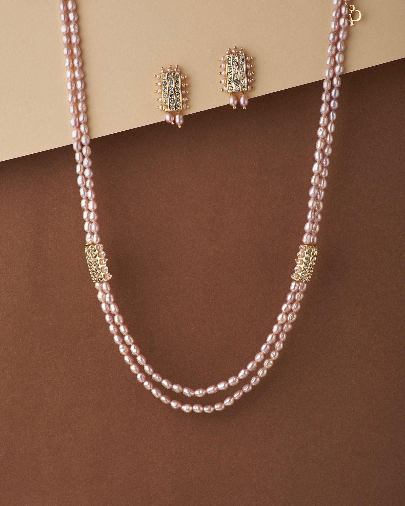 Elegant Pearl Necklace Set - Chandrani Pearls