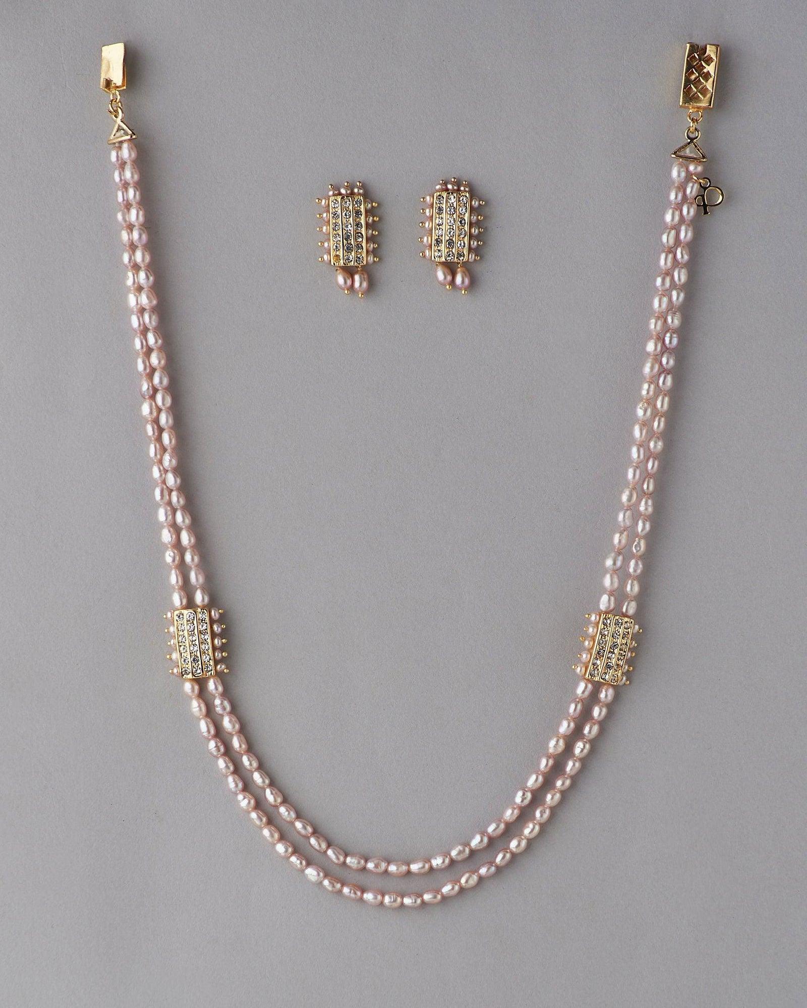 Elegant Pearl Necklace Set - Chandrani Pearls