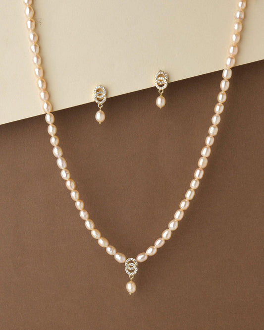 Elegant Pearl Necklace Set - Chandrani Pearls