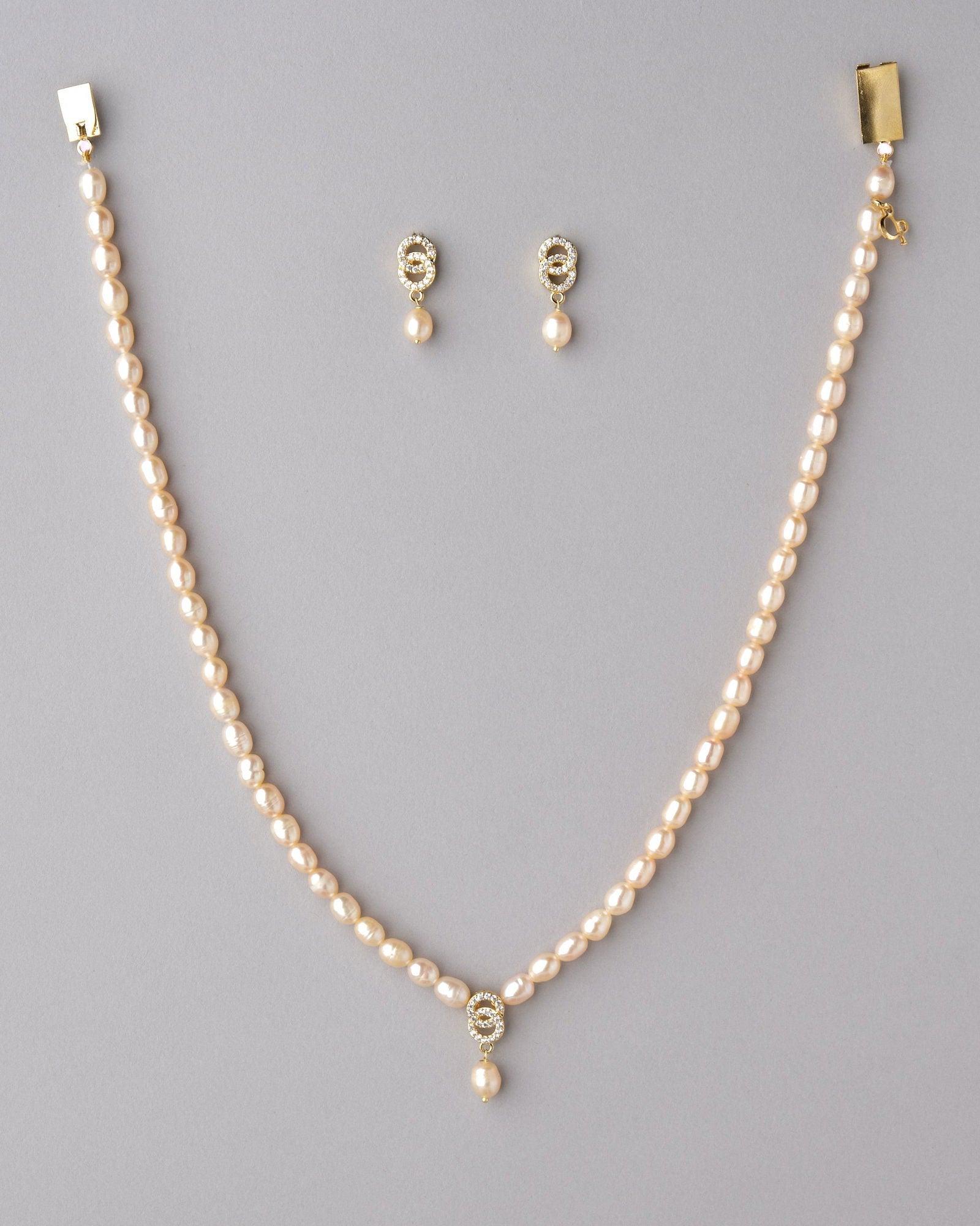 Elegant Pearl Necklace Set - Chandrani Pearls