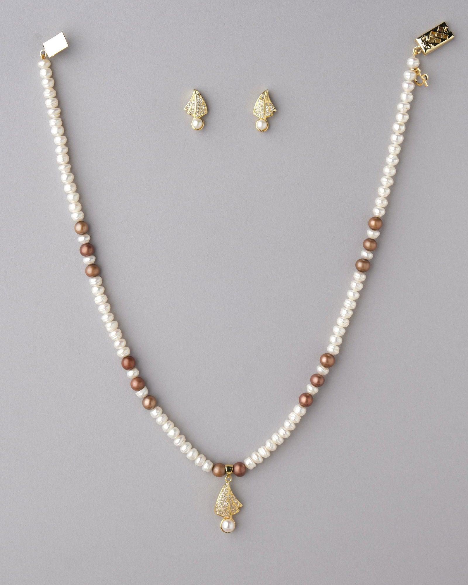 Elegant Pearl Necklace Set - Chandrani Pearls