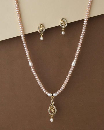 Elegant Pearl Necklace Set - Chandrani Pearls