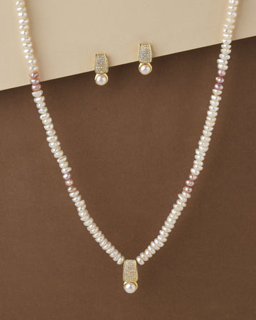 Elegant Pearl Necklace Set - Chandrani Pearls