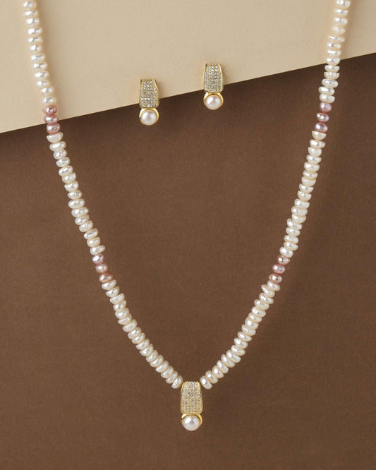 Elegant Pearl Necklace Set - Chandrani Pearls