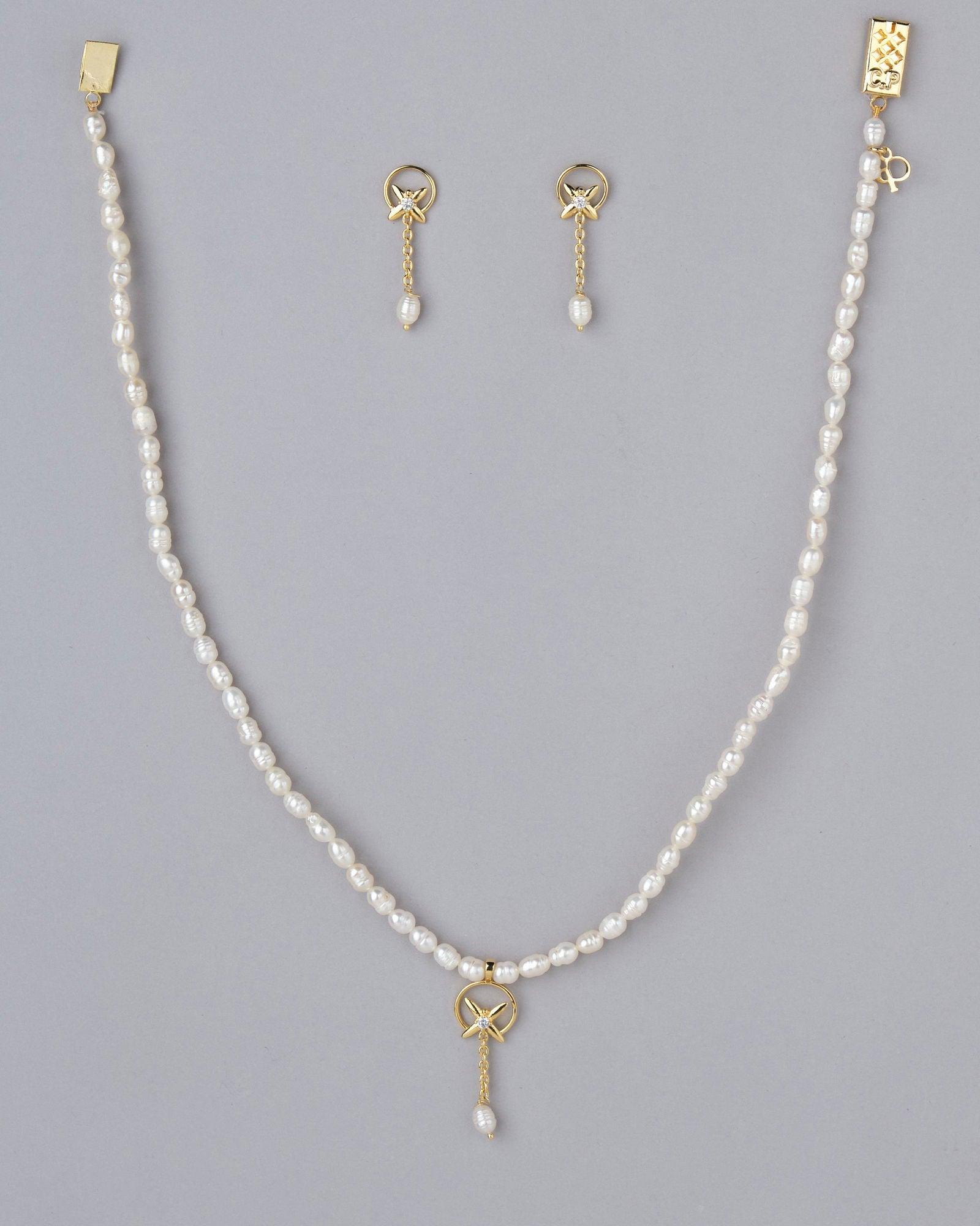 Elegant Pearl Necklace Set - Chandrani Pearls