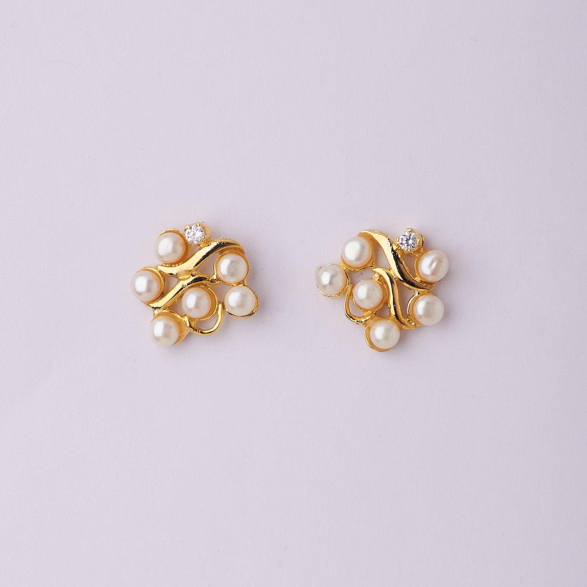 Elegant Pearl Stud Earring - Chandrani Pearls