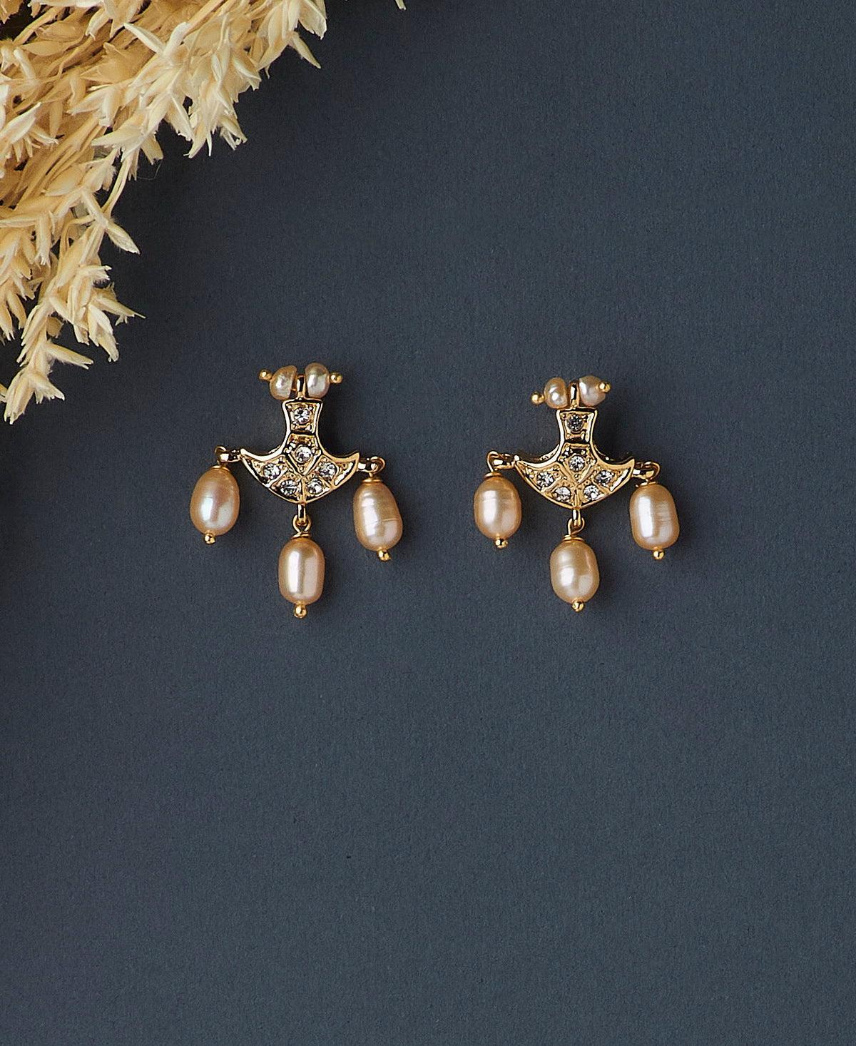 Elegant Pearl hanging Earring - Chandrani Pearls