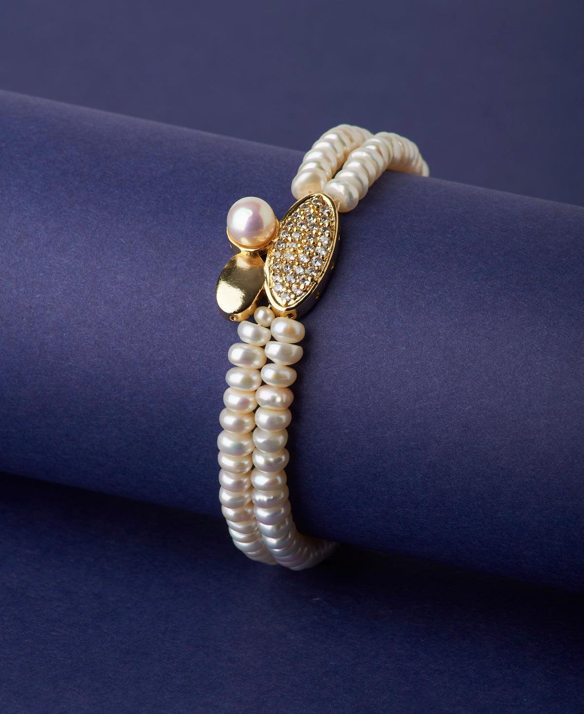 Elegant Real Pearl Bracelet - Main Image