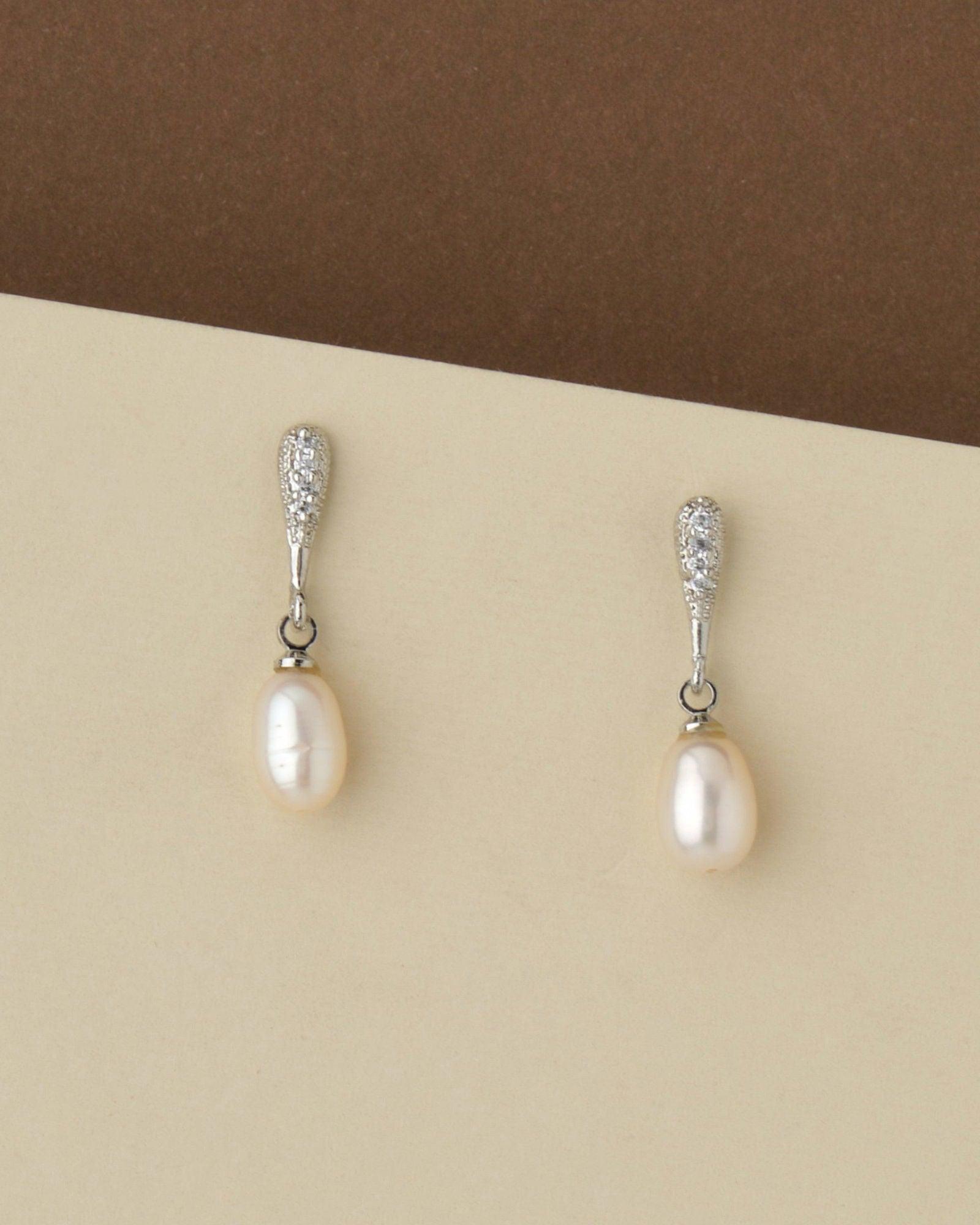 Elegant Real Pearl Hang Earring - Chandrani Pearls