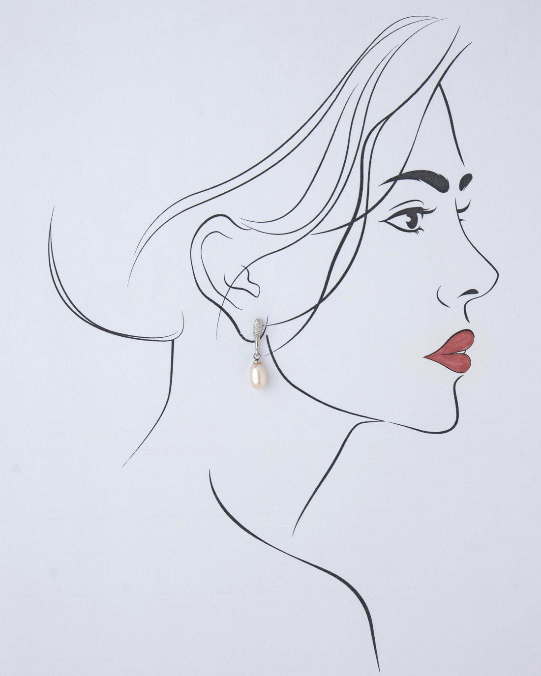 Elegant Real Pearl Hang Earring - Chandrani Pearls