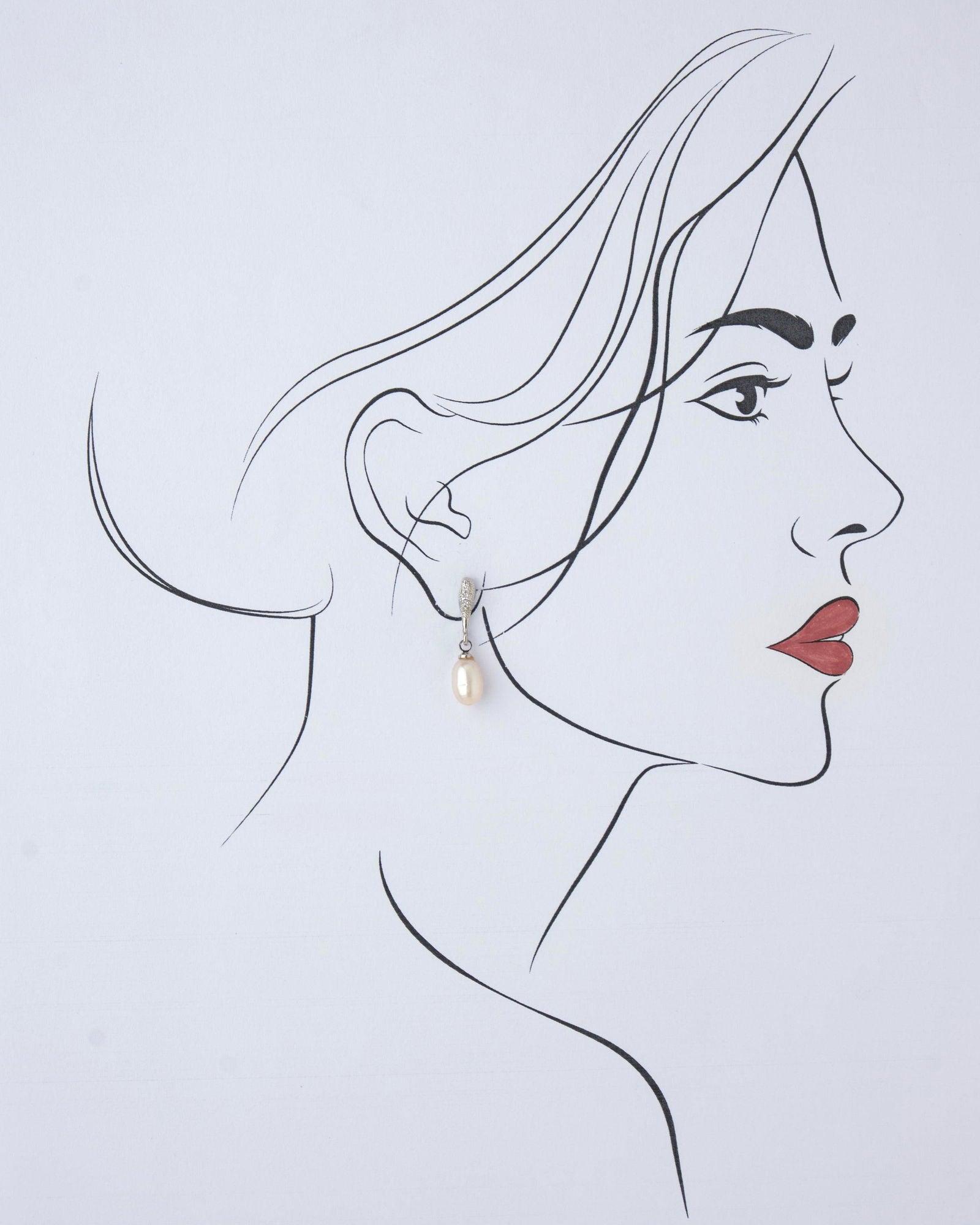 Elegant Real Pearl Hang Earring - Chandrani Pearls