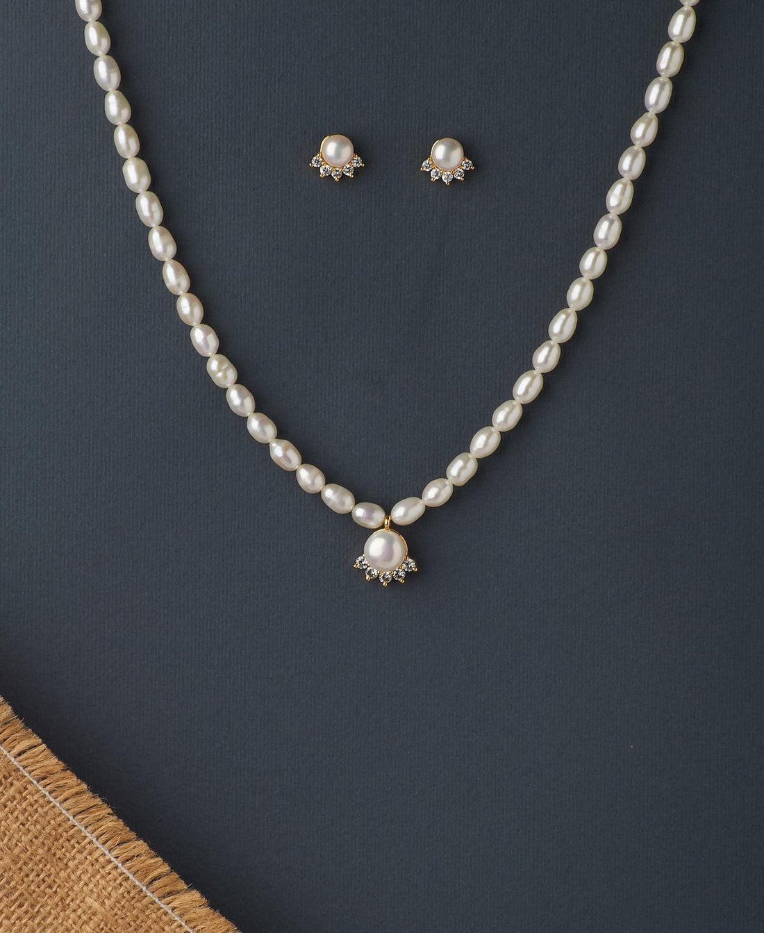 Elegant Real Pearl Necklace Set - Chandrani Pearls