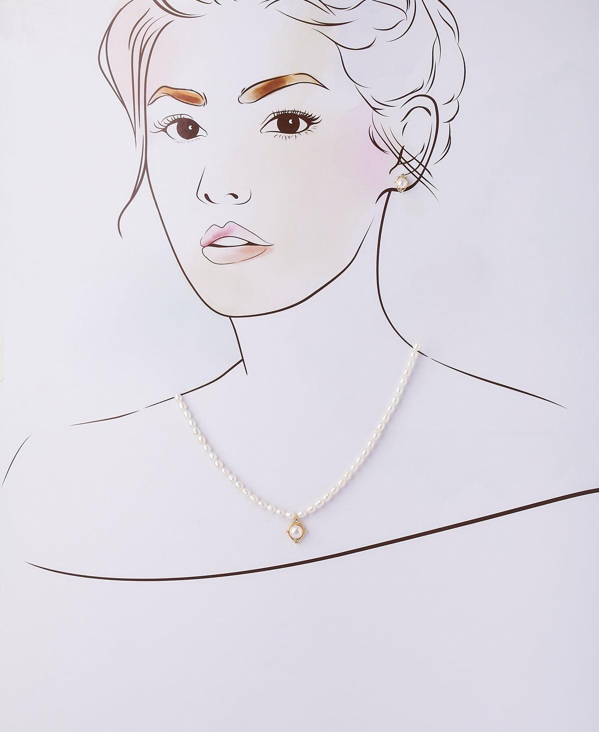 Elegant Real Pearl Necklace Set - Chandrani Pearls
