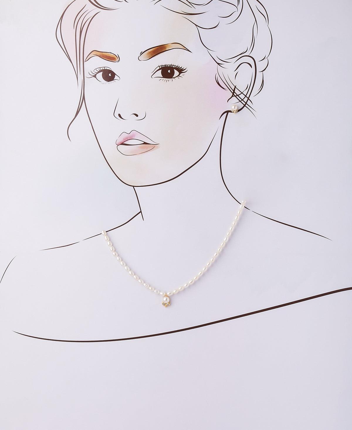 Elegant Real Pearl Necklace Set - Chandrani Pearls