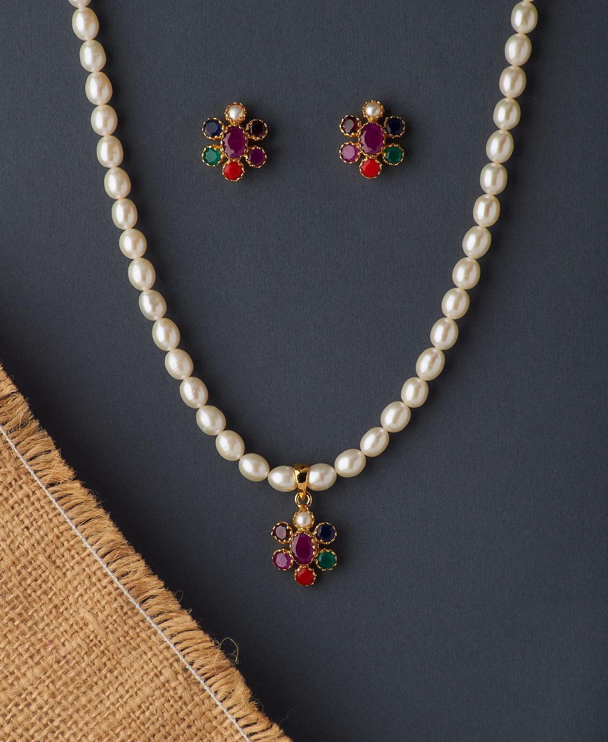 Elegant Real Pearl Necklace Set - Chandrani Pearls