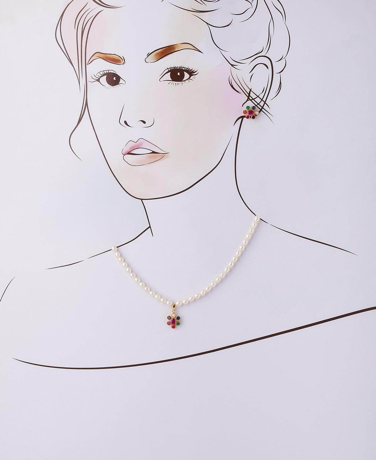 Elegant Real Pearl Necklace Set - Chandrani Pearls