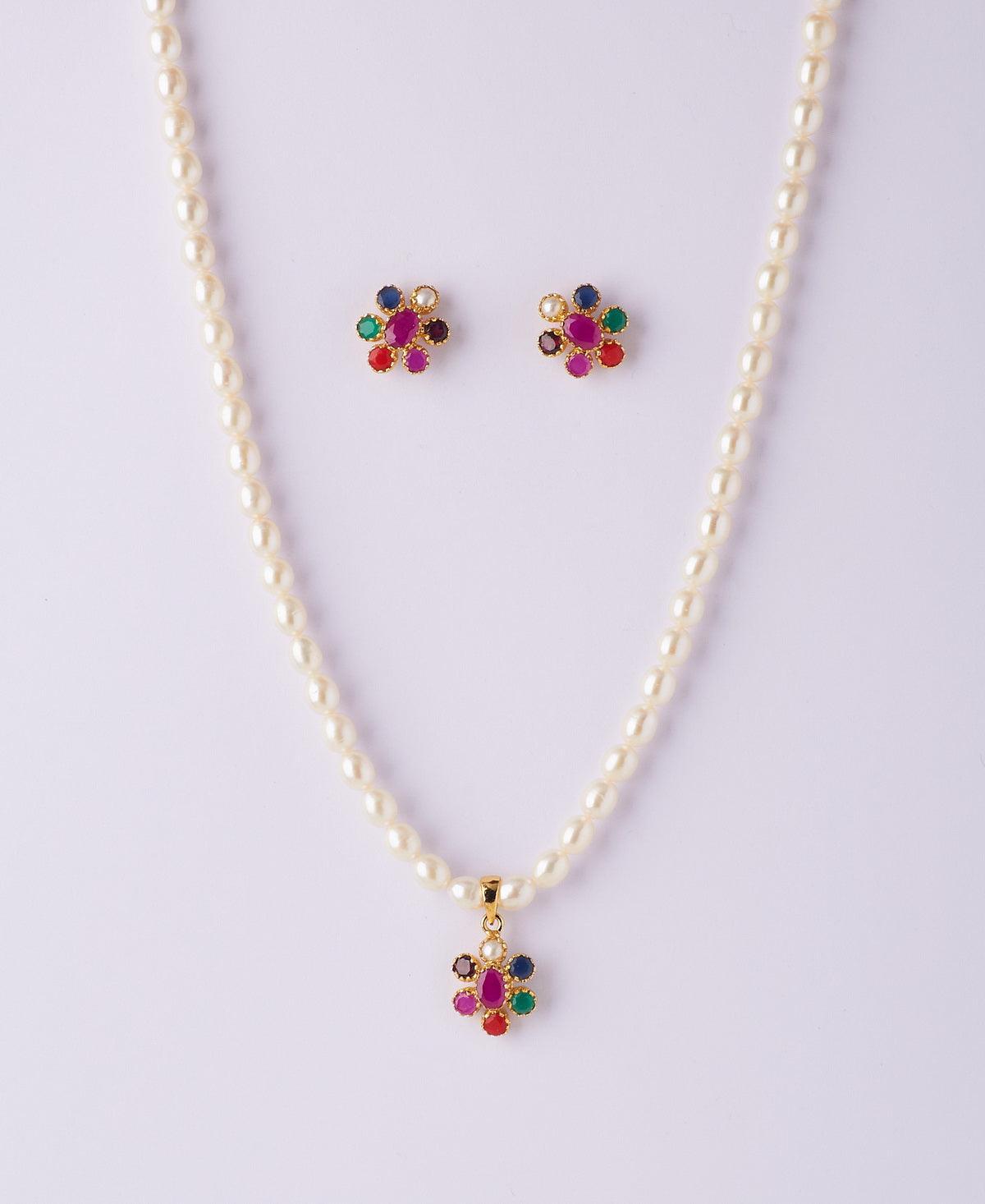 Elegant Real Pearl Necklace Set - Chandrani Pearls