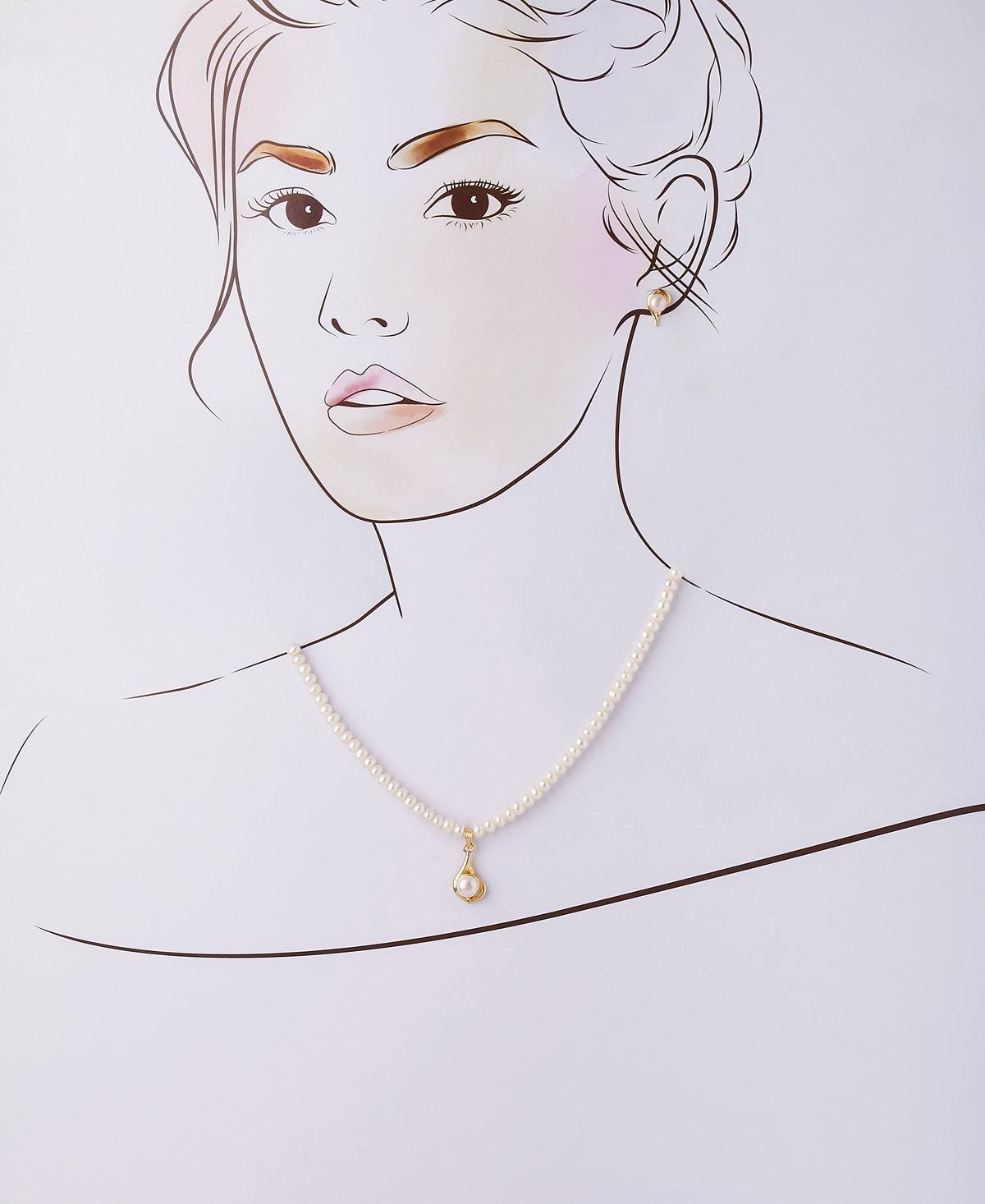 Elegant Real Pearl Necklace Set - Chandrani Pearls