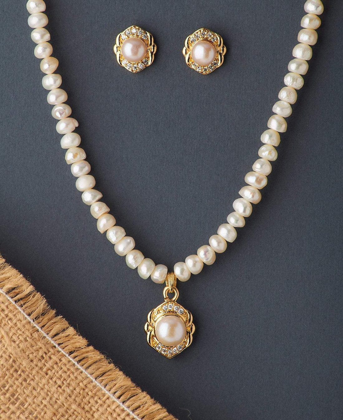 Elegant Real Pearl Necklace Set - Chandrani Pearls