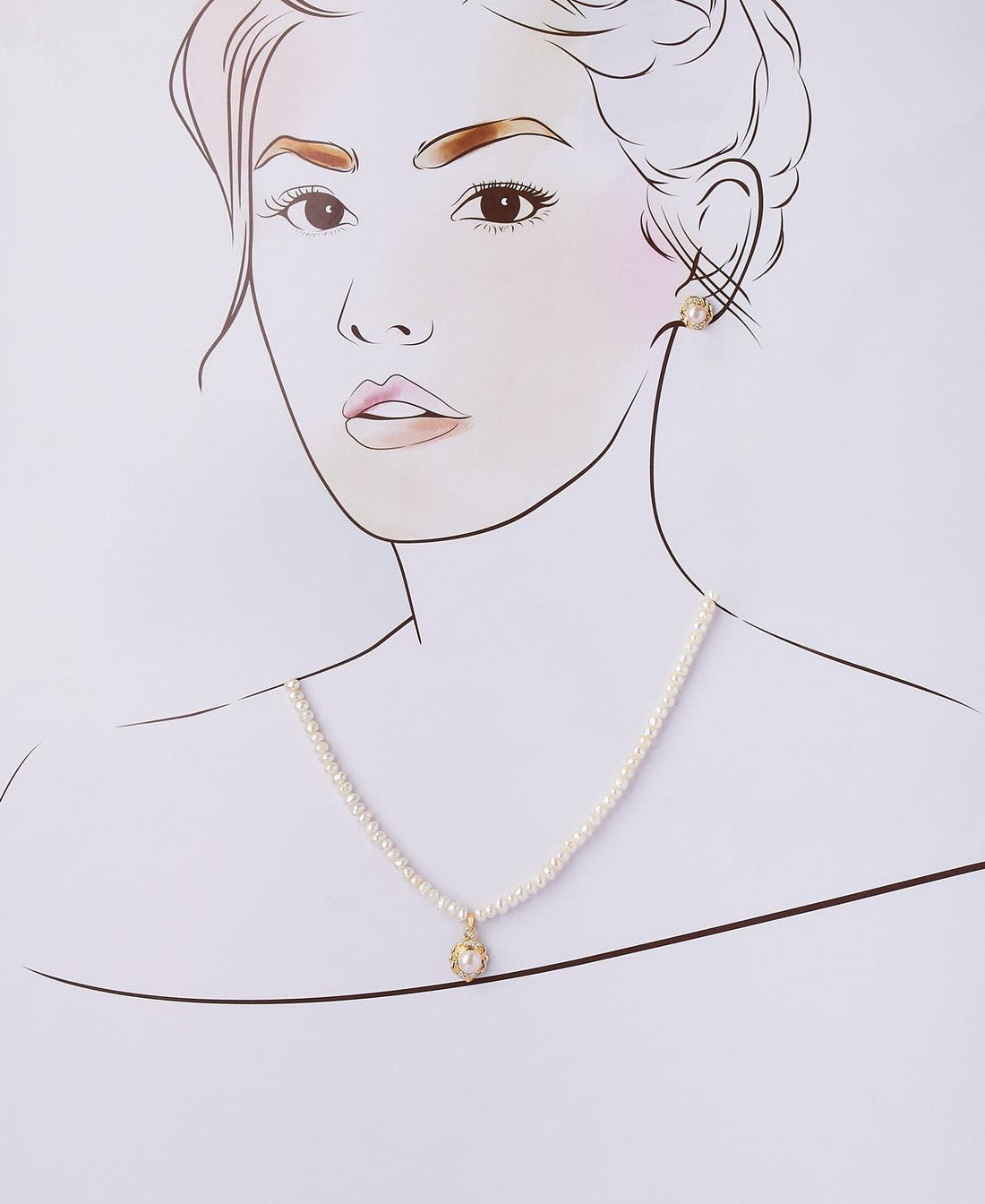 Elegant Real Pearl Necklace Set - Chandrani Pearls