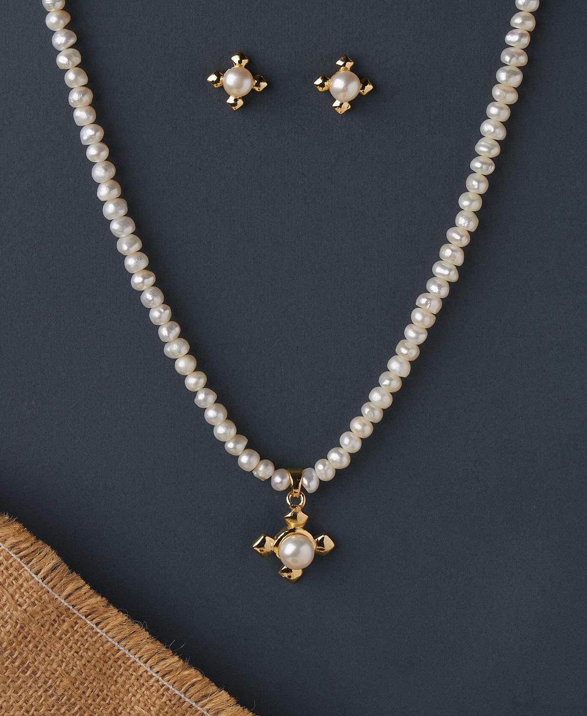 Elegant Real Pearl Necklace Set - Chandrani Pearls