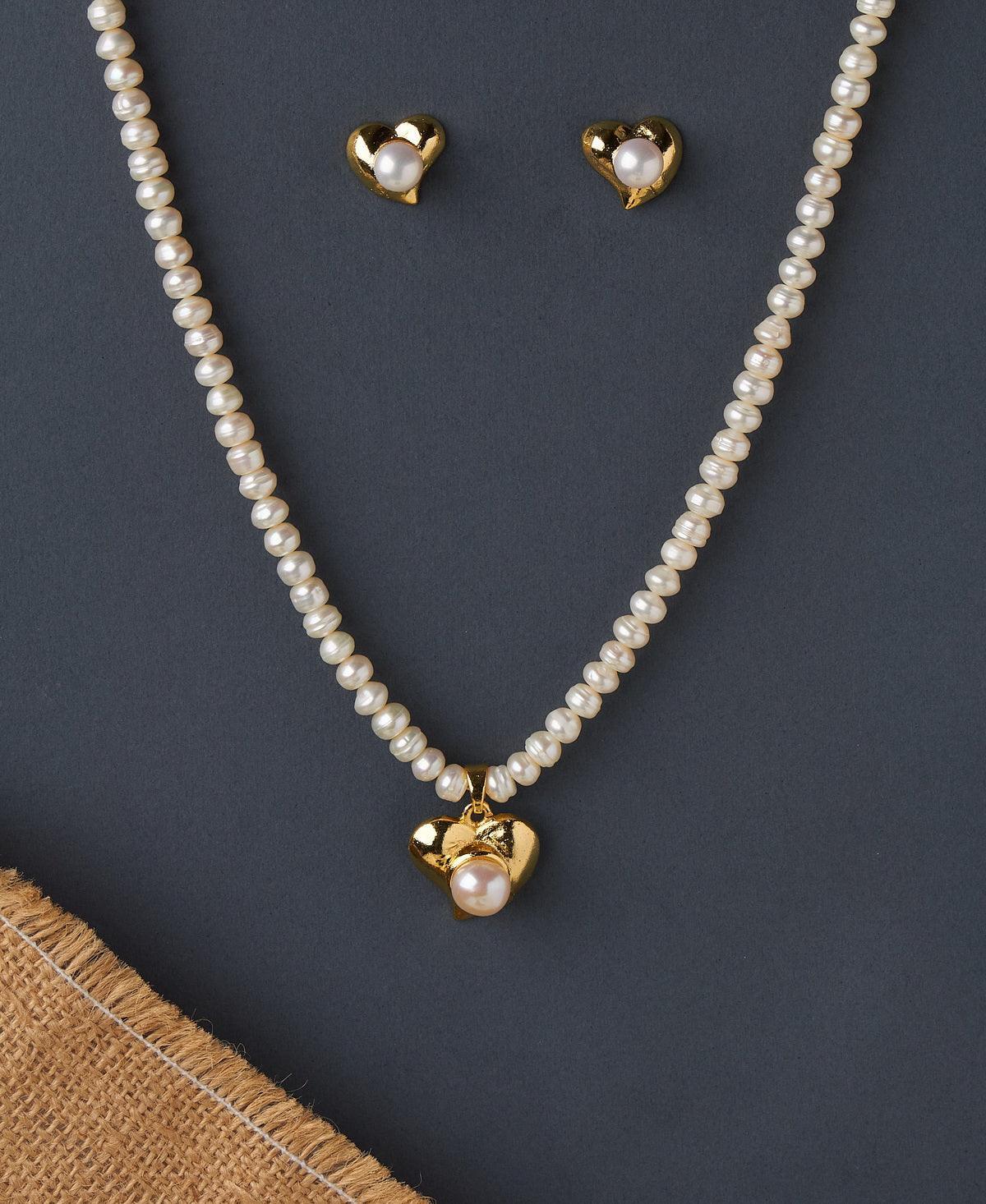 Elegant Real Pearl Necklace Set - Chandrani Pearls