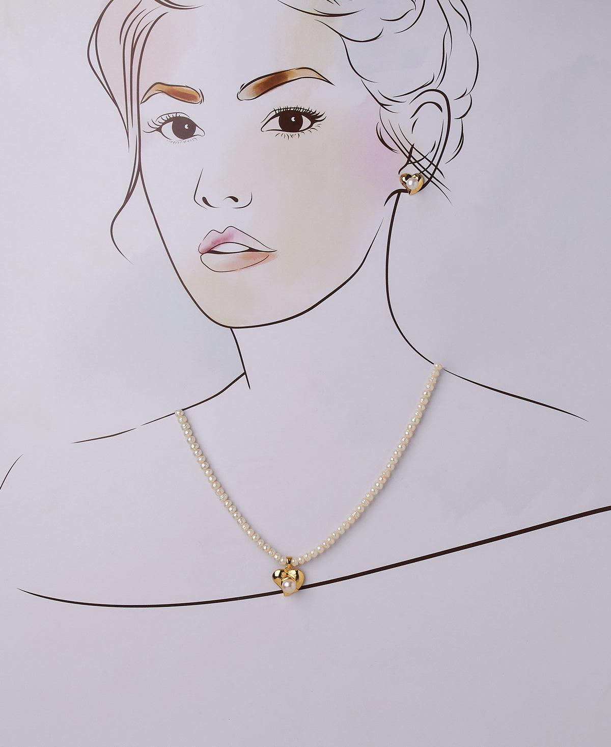 Elegant Real Pearl Necklace Set - Chandrani Pearls