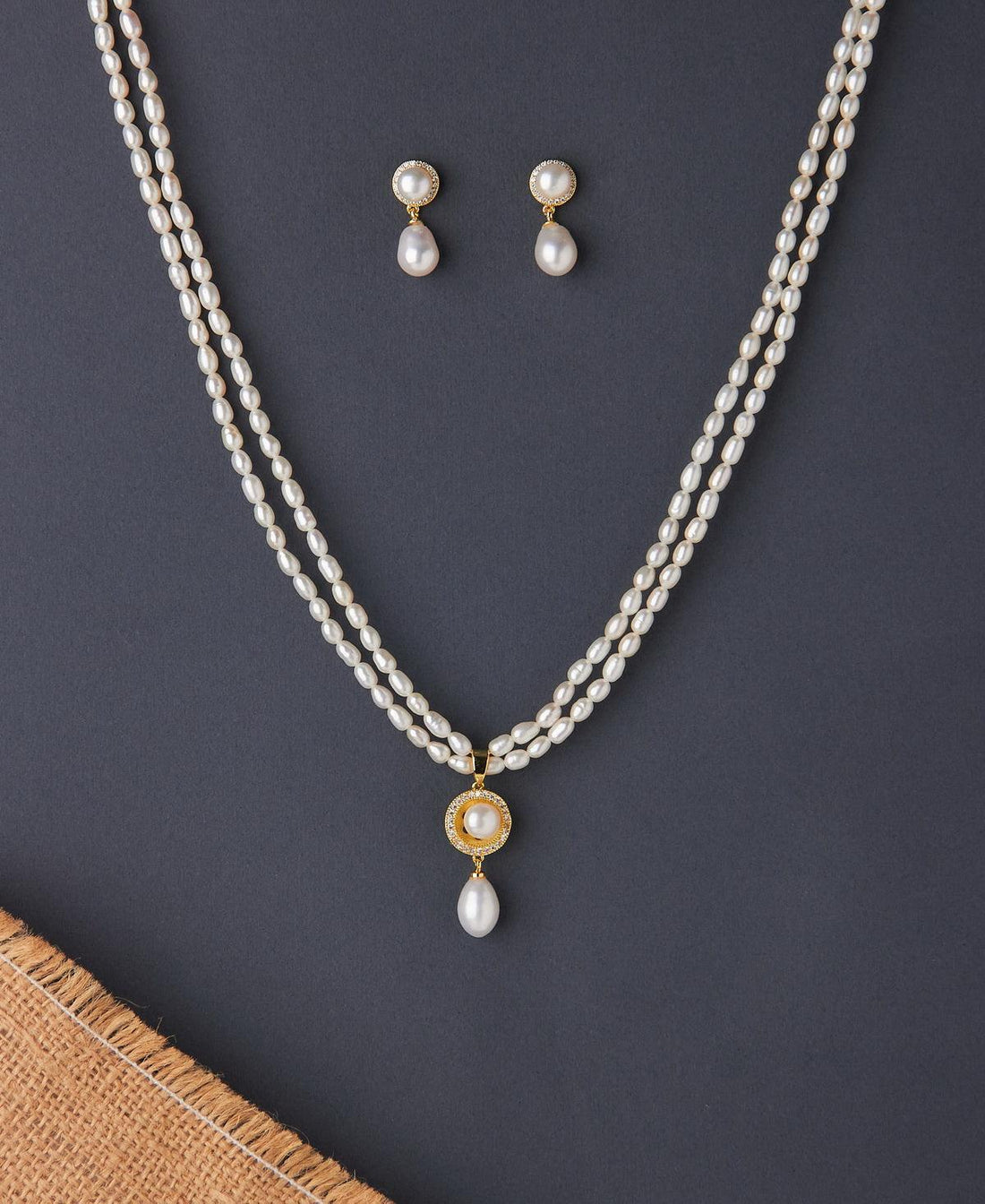 Elegant Real Pearl Necklace Set - Chandrani Pearls