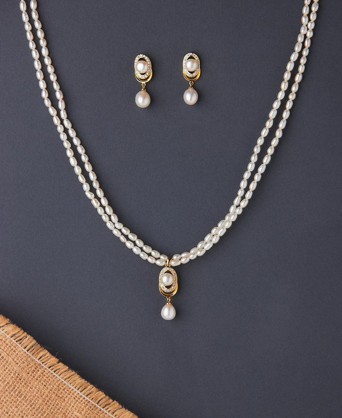 Elegant Real Pearl Necklace Set - Chandrani Pearls