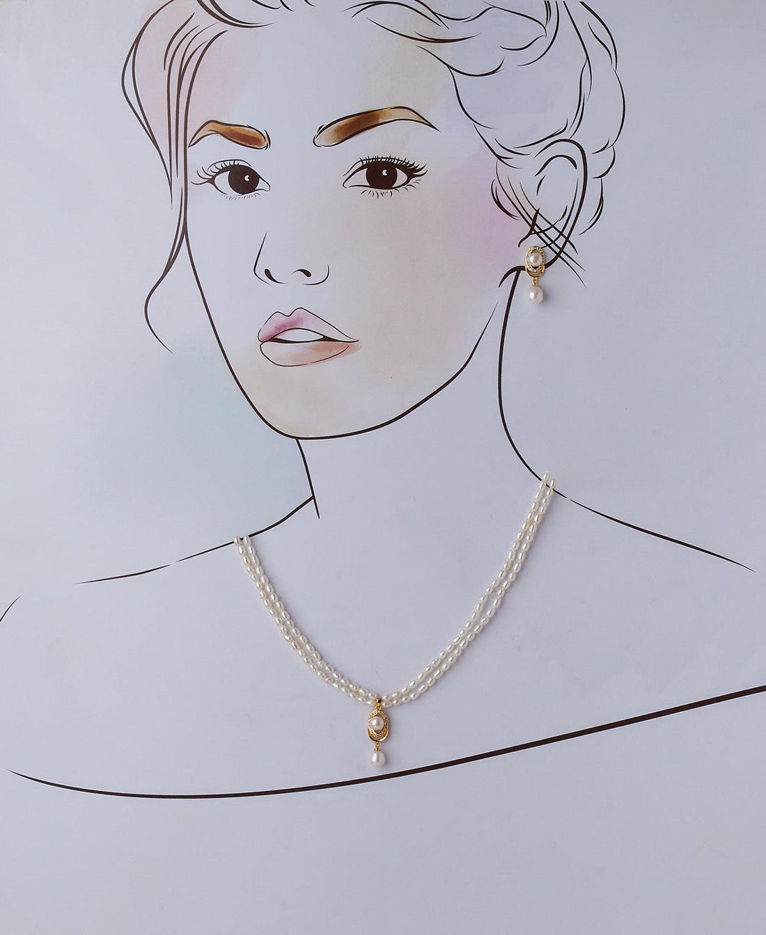 Elegant Real Pearl Necklace Set - Chandrani Pearls