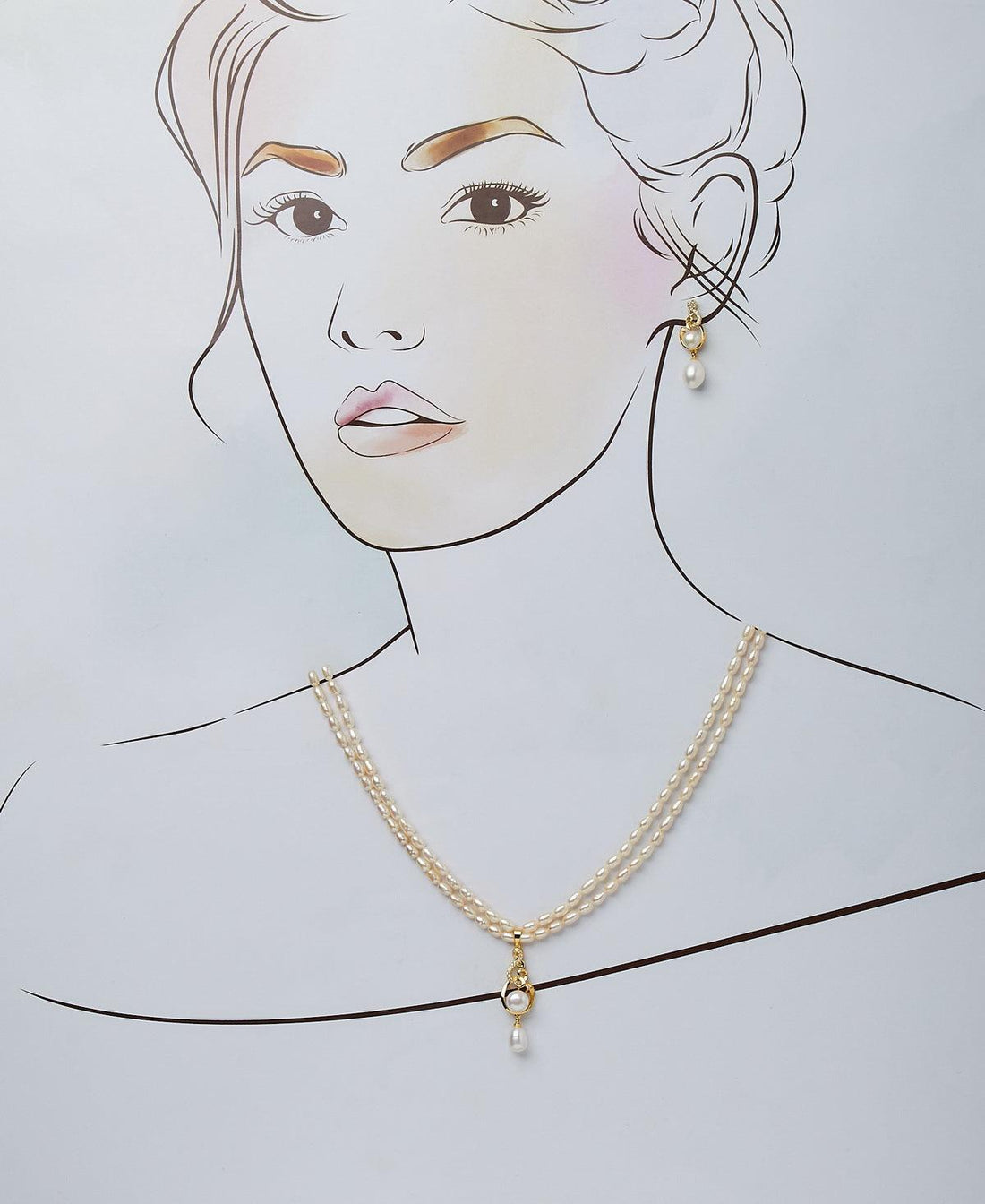 Elegant Real Pearl Necklace Set - Chandrani Pearls