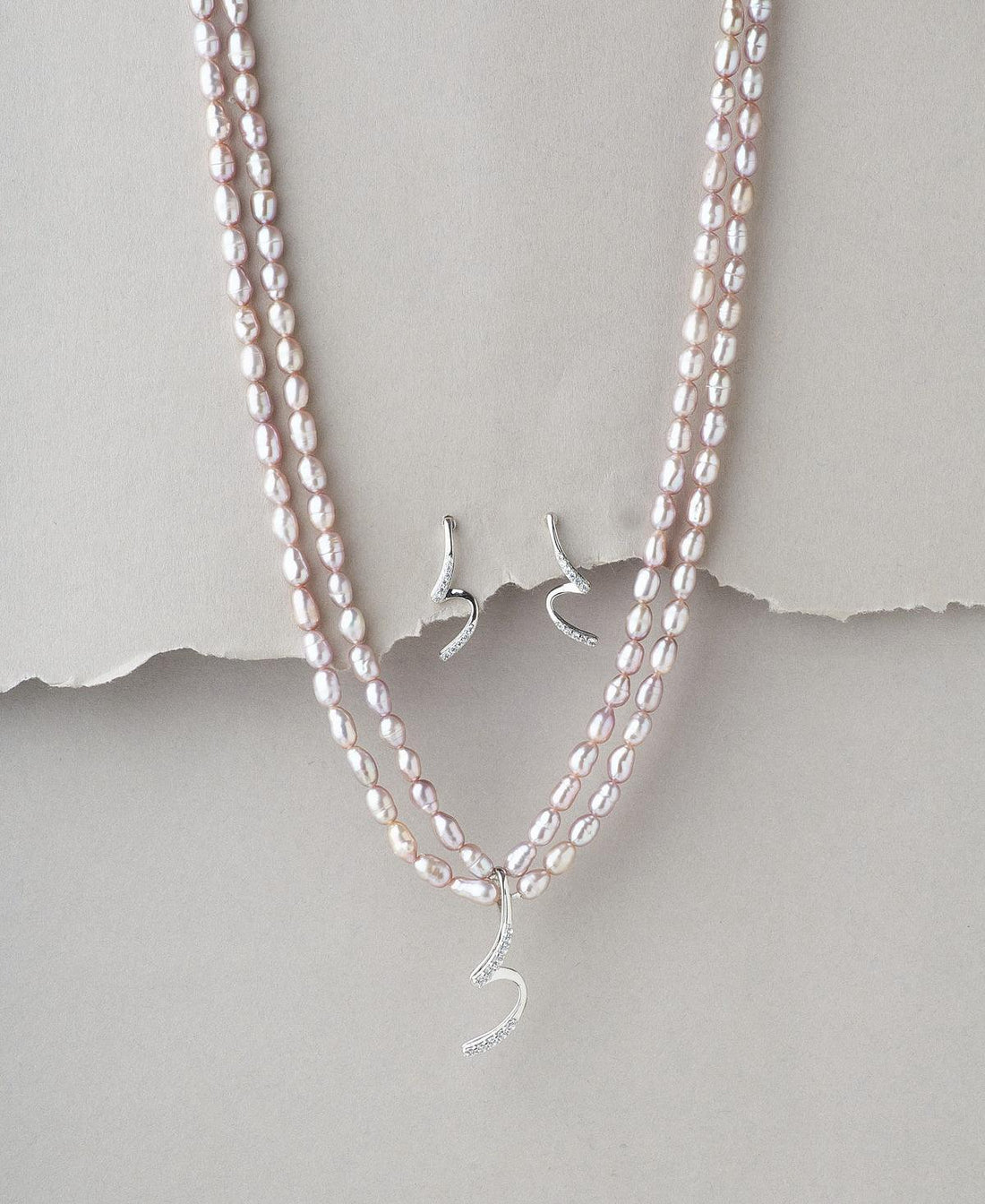 Elegant Real Pearl Necklace Set - Chandrani Pearls