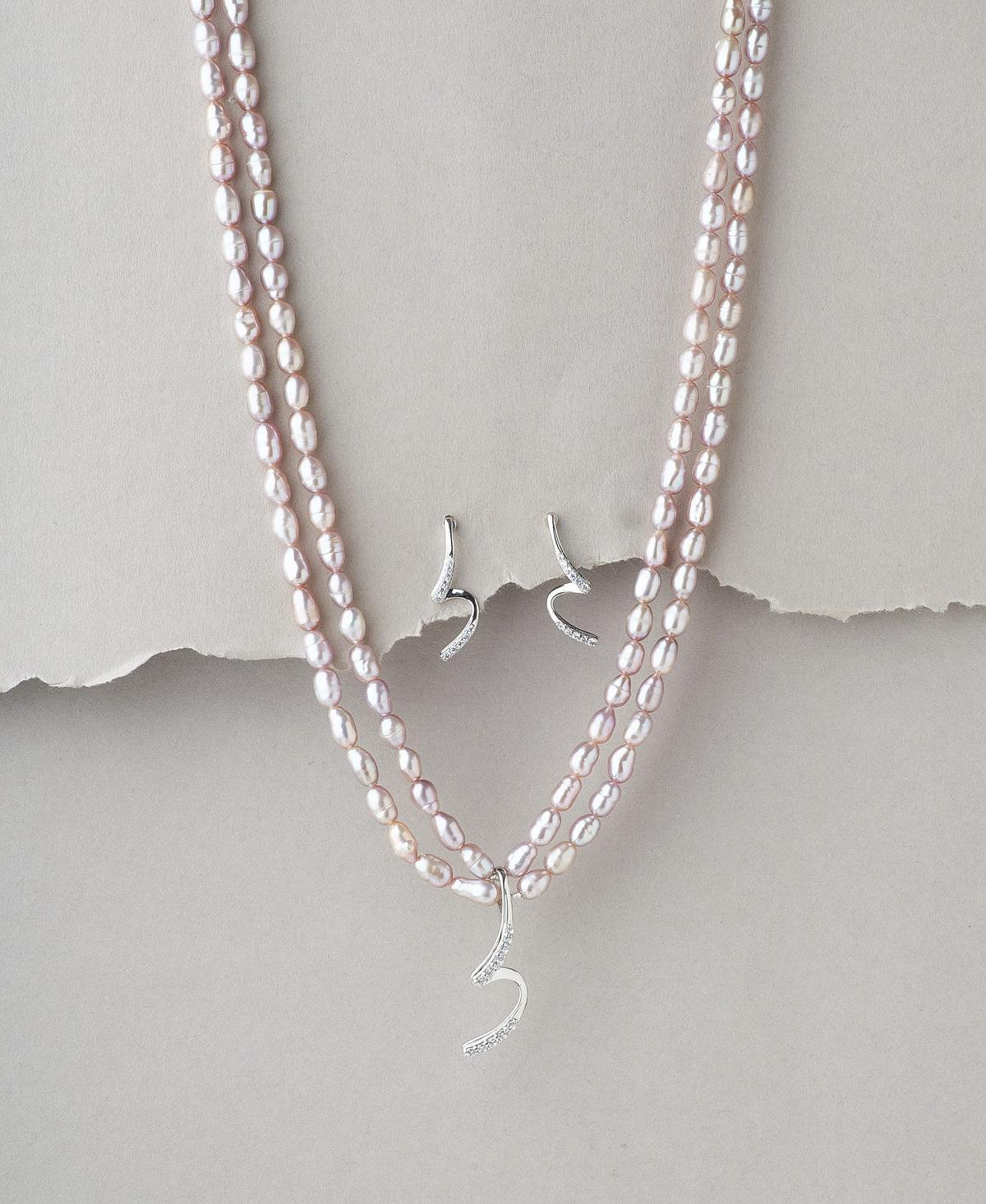 Elegant Real Pearl Necklace Set - Chandrani Pearls