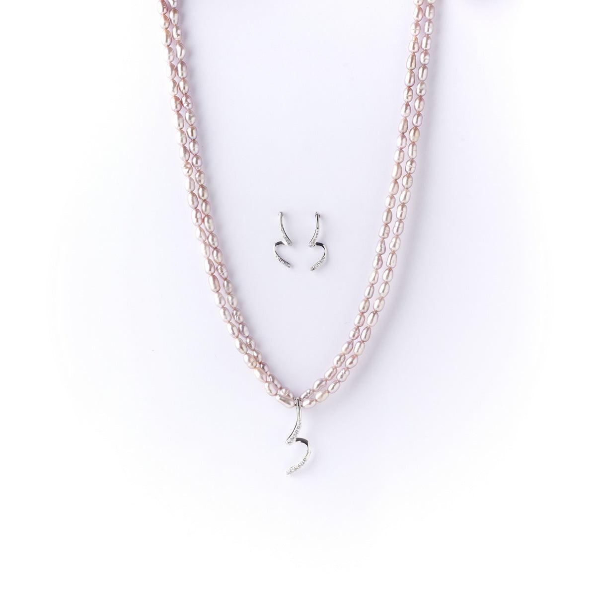 Elegant Real Pearl Necklace Set - Chandrani Pearls