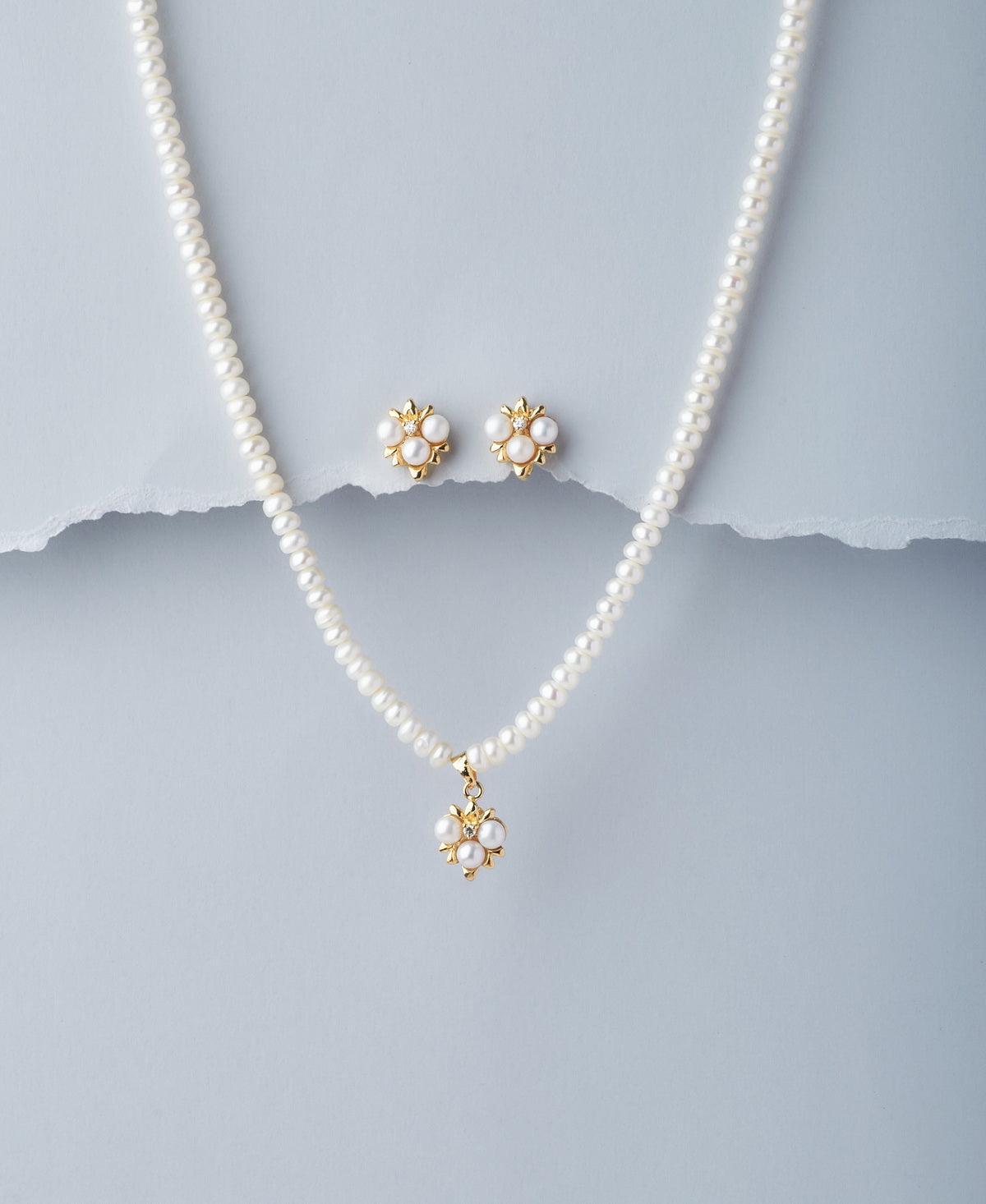 Elegant Real Pearl Necklace Set - Chandrani Pearls
